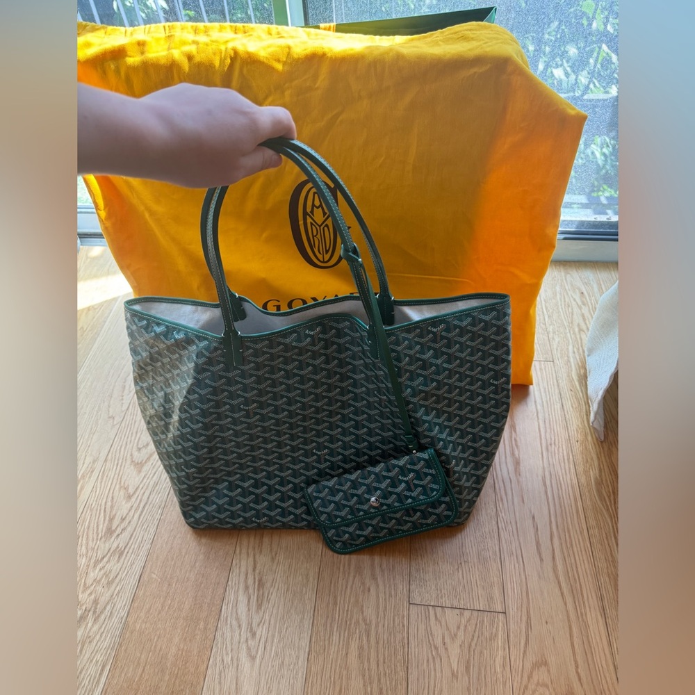 Goyard St Louis GM tote bag in Green